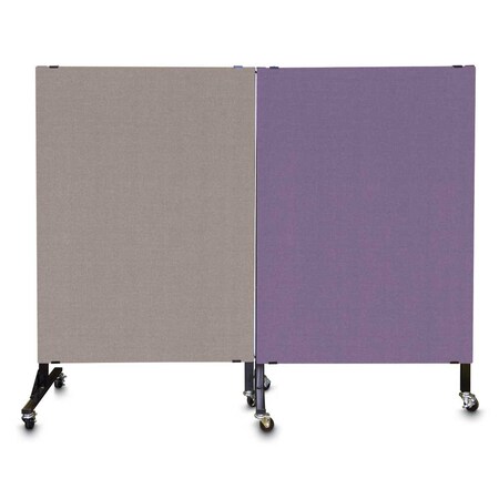 United Visual Products Enclosed Corkboard, 3 Door, 96"x48", 4" Fra UV3420-GOLD-DBURGU